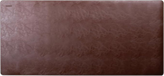Cossini XL Desk Pad - Large Vegan Leather Desk Mat (17 x 36) - Buttery Smooth Writing, Damage Blocking, Non-Slip, Waterproof - Home Office Computer Desk Protector Blotter Laptop Keyboard Mouse Pad