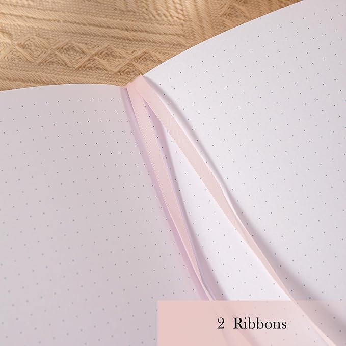 Bullet Dotted Journal, No Bleed Thick 160gsm Dotted Journal, A5 Dot Notebook, 5.8 X 8.2 IN, Hardcover Notebooks for Personal Organizers