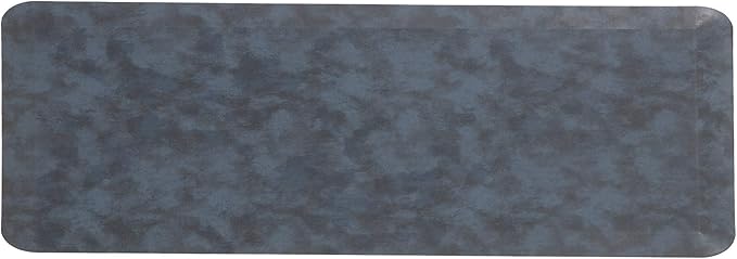 Mabel Home Anti Fatigue Floor Mat- 3 Size(20x32 & 20x39 & 24x70),16 Colors - Standing Desk Mat-Kitchen Floor Mat-Stain ResistantHome Non-Slip Bottom, Extra Soft (Blue, 24" x 70")