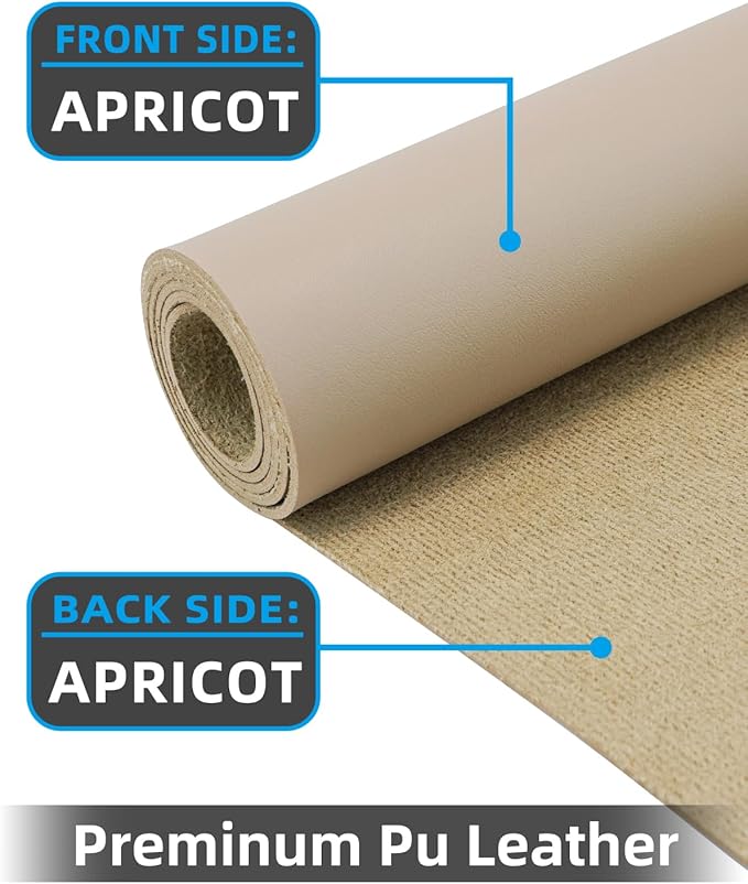 Non-Slip Desk mat,PULeather Desk Pad Protector, Office Desk Mat, Large Mouse Pad,Desk Blotter, Laptop Desk Pad, Waterproof Desk Writing Pad for Office and Home (Apricot, 35.4" x 17")