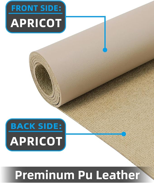 Non-Slip Desk mat,PULeather Desk Pad Protector, Office Desk Mat, Large Mouse Pad,Desk Blotter, Laptop Desk Pad, Waterproof Desk Writing Pad for Office and Home (Apricot, 35.4" x 17")