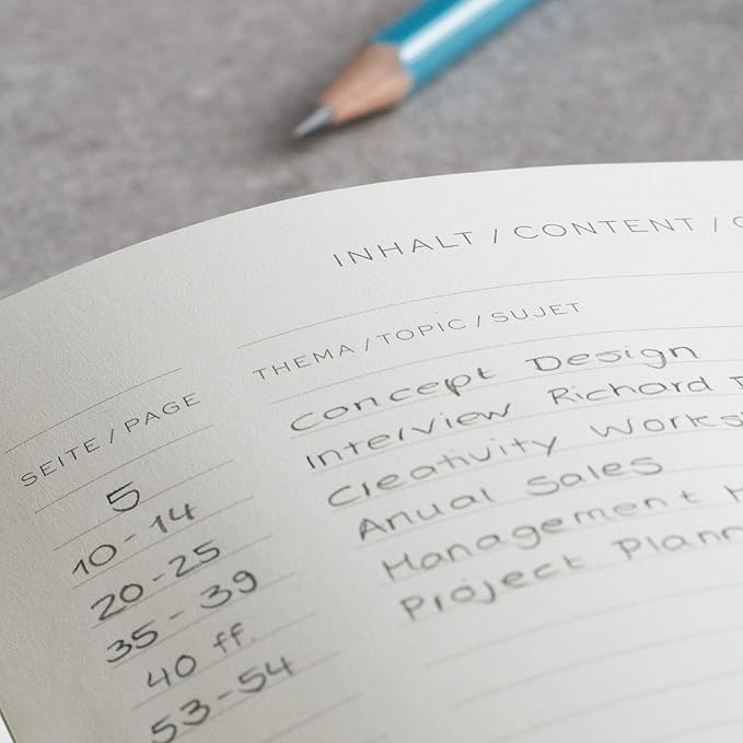 LEUCHTTURM1917 - Notebook Hardcover Master Slim A4+ - 123 Numbered Pages for Writing and Journaling (Black, Squared)