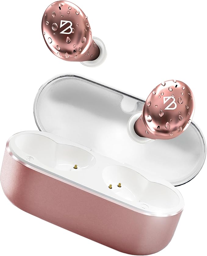 Back Bay Audio Tempo 30 Wireless Earbuds for Small Ears - Award-Winning Sound, Sweatproof Bluetooth Earbuds, Comfortable Ear Buds for Women, Pink Earphones Small Ear Canals, Long Battery Headphones