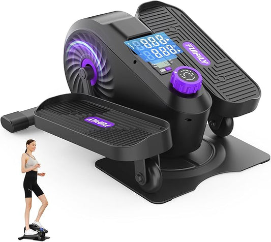 FUNMILY Under Desk Elliptical, Ellipse Leg Exerciser, Standing or Seated Mini Elliptical Machines, Portable Bike Pedal Exerciser for Seniors/Adults, Leg Workout Equipment for Home/Office