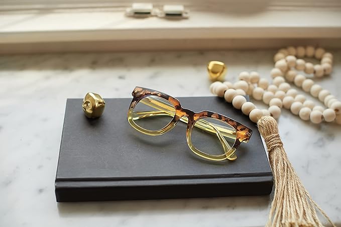 Peepers by PeeperSpecs Women's Oprah's Favorite Things Showbiz Square Blue Light Blocking Reading Glasses