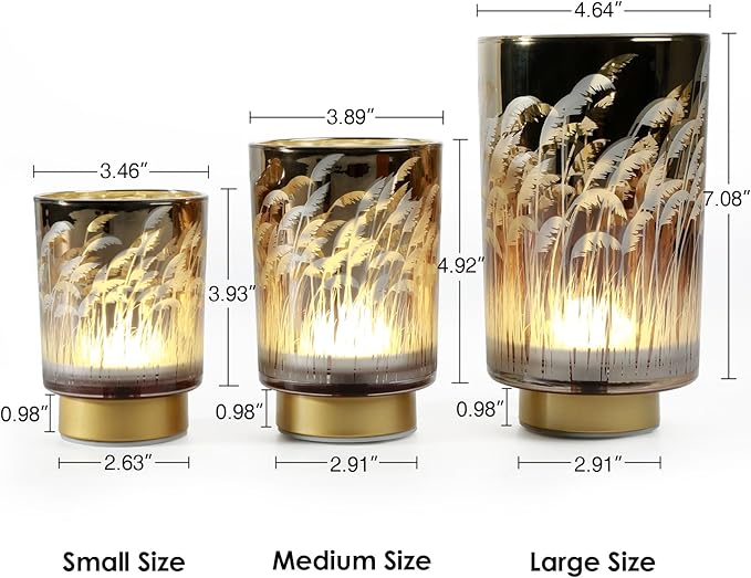 Eywamage Small Battery Operated Table Lamp with Remote Timer, Pampas Glass Cordless Accent Lamp for Bedroom Kitchen Living Room