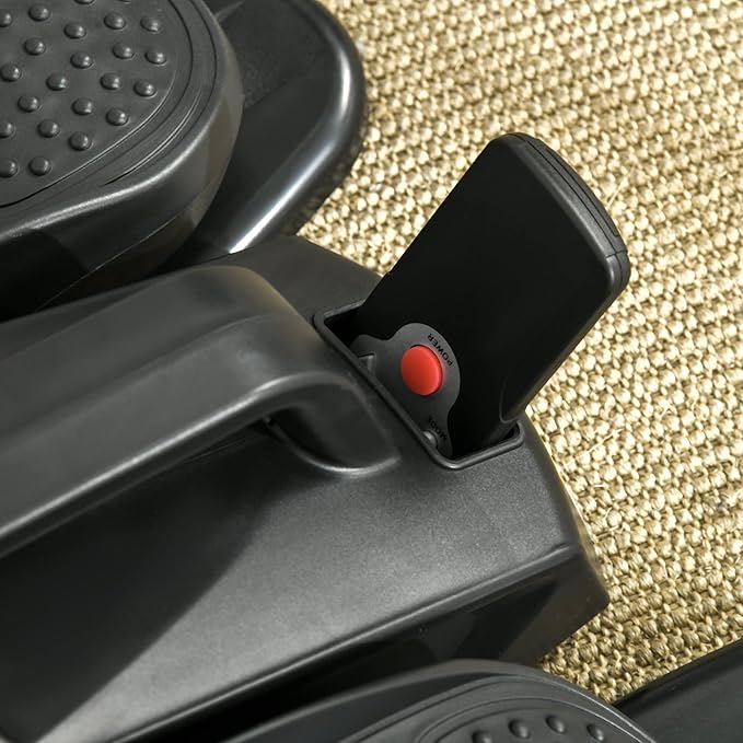 Soozier Under Desk Elliptical Exercise Machine, Powered Ellipse Leg Exerciser, Mini Rehabilitation Bike with Adjustable Speed, Remote & LCD Display for Home & Office