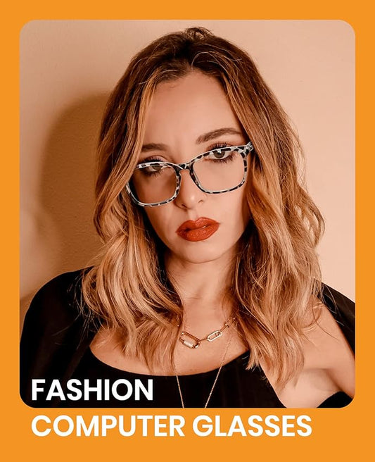 Cyxus Blue Light Glasses for Men Women Reduce Eye Strain UV Blocking for Computer Screen 8082