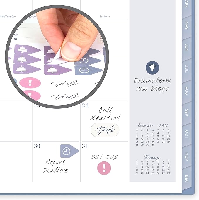 Cambridge 2026 Planner by Leah Bisch, Weekly & Monthly, 8.5" x 11", Large, Calista Floral (LB40-905-26)