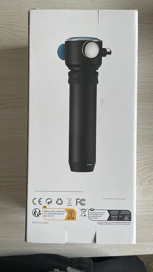 HYAKO Pro R1 Therapy Massager - Handheld Deep Tissue Vibration Massager for Full Body Pain Relief & Fascial limitation & Treats Sensitive Areas | Pressure Point Massage Tool (Upgraded)-Blue