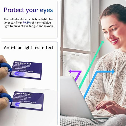 3-Pack Anti Blue Light Screen Protector for MacBook Pro 14 Inch(2021-2024, M1, M2, M3, M4), 14.2" Mac Laptop Glare Filter Uv Blocker Shield Cover Eye Protection Film