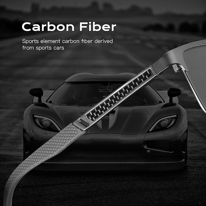 ZENOTTIC Reading Glasses Men: Blue Light Glasses Metal Square Frame - Computer Readers Nose Pads - Spring Hinge Eyeglasses