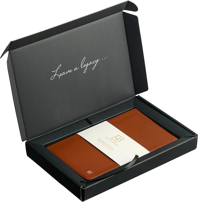 Classic Leather Notebook Writing Journal, Softcover, Narrow Ruled, Table of Contents and Numbered Pages