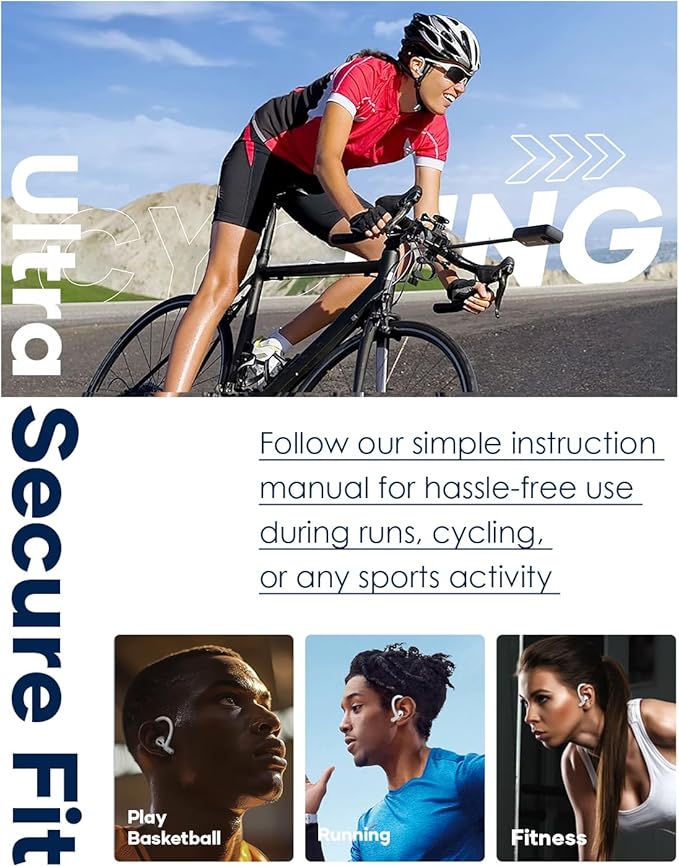 Gcioii Memory Titanium Alloy Ear Hooks for AirPods Pro 3, AirPods Pro 2, AirPods Pro & AirPods 3, Anti-Slip Sport Accessories [Added Anti-Lost Lanyard] Comfortable Secure Fit, White