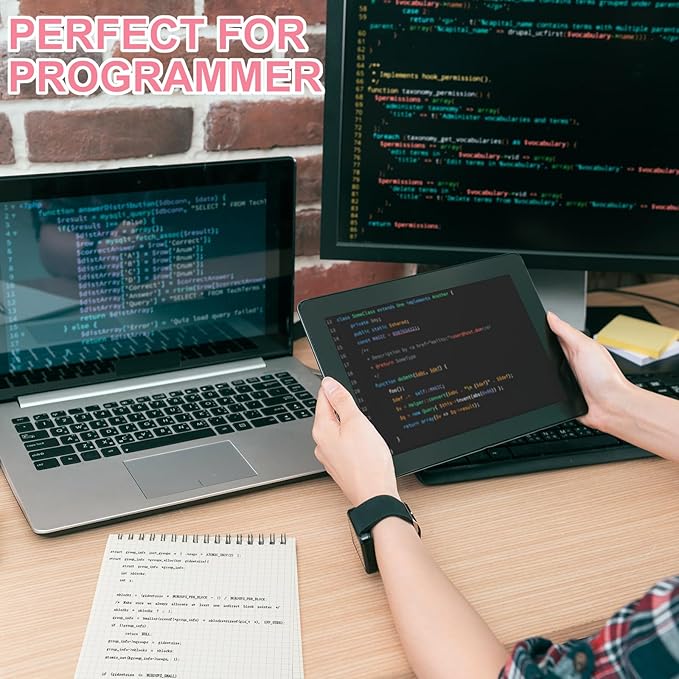 2 Pack Graph Paper Spiral Notepad A5 Top Wirebound Notepad Grid Notebook Steno Pads Memo Notebook Grid Paper 140 Pages for Writing Sketching Drawing Office Supplies (Pink)