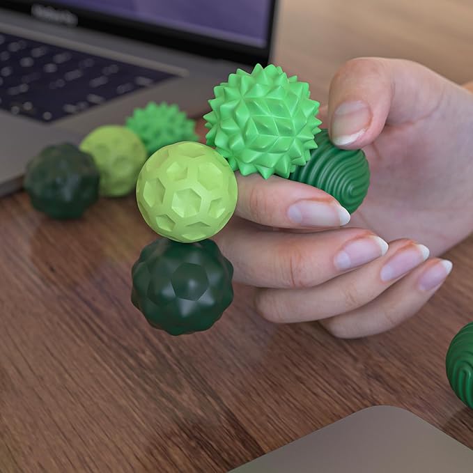 Silicone Magnetic Fidget Balls Toys - 12 Pack Weighted Magnet Fidget Toys for Adult & Teens, Stress Relief Sensory Toys for Autism ADHD Anxiety, Quiet Desk Fidget Present for Office