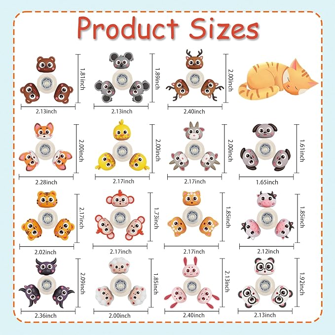 30 Pack Fidget Spinner Toys Bulk,Party Favors Return Gifts Pinata Goodie Bags Stuffers Sensory Toys for Kids Adults Teens ADHD Anxiety Stress Relief,Treasure Box Toy for Classroom Prizes Supplies