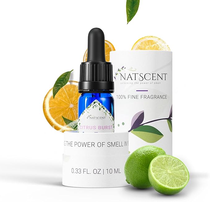 Citrus Burst Essential Oils for Diffusers for Home, Nature-derived Peony Essential Oil, Long-Lasting & Family-Friendly Diffuser Oils Scents, IFRA Certified, Cold Air & Ultrasonic - 0.33 oz