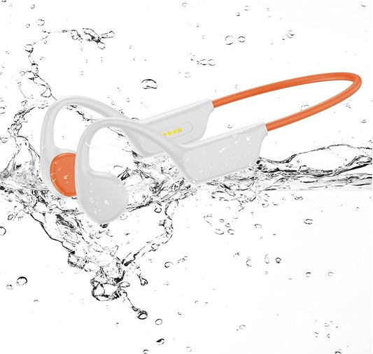Bone Conduction Swimming Headphones,Wireless IPX8 Waterproof Open-Ear Headphone/Earphones, 32G Underwater Headset/Earbuds, Sports, Swimming, Diving