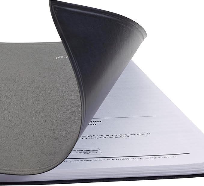 AT-A-GLANCE 2026 Appointment Book Planner, Weekly, 8" x 11", Large, Quarter-Hourly, DayMinder, Black (G5200026)