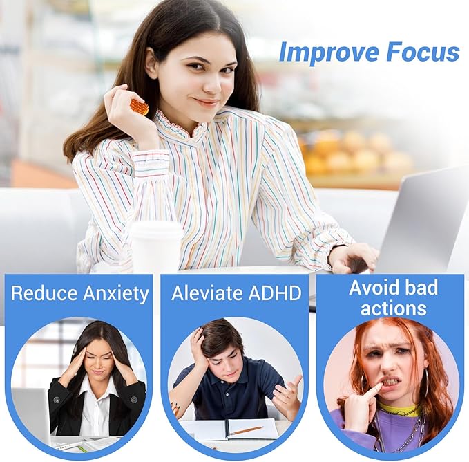 Little Ouchies Fidget Toy, Spike Roller Toy, Adults Pain stim Fidget Toy, Sensory Toy for Anxiety Relief Skin Picking, Press and Rotate Adults Spiky Sensory Toys, Portable ADHD Toys, Novelty Gifts