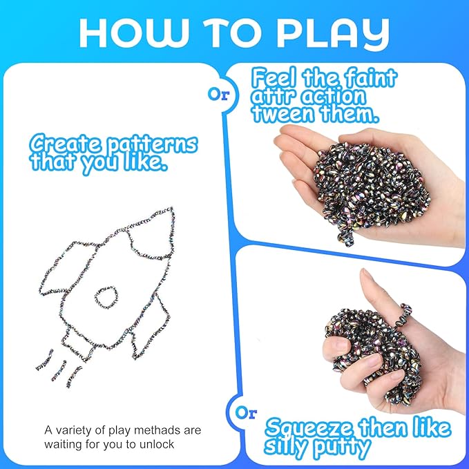 550+ Pcs Putty Fidget Toys for Adults Teens, Stress Relief Sensory Toys for Autism ADHD Anxiety, Desk Fidgets for Office, Fun Gift Idea for Men Women