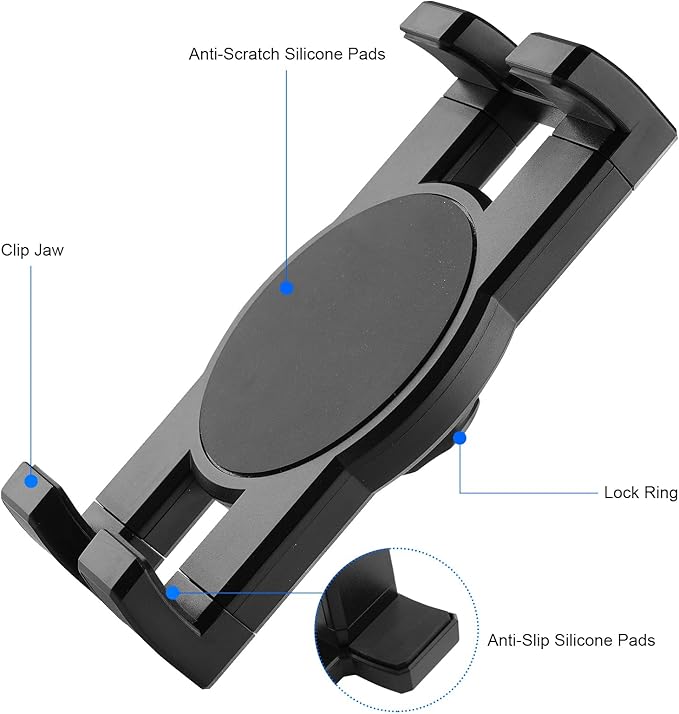Tablet Stand Holder,Gooseneck Desktop iPad Mount for Table/Bed/Lectern/Kitchen,19.7" Flexible Adjustable Arm,Compatible with 4.7~12.9" iPad/iPhone/Nexus/LG G Pads/e-Reader/Kindle/Switch/Galaxy Tabs