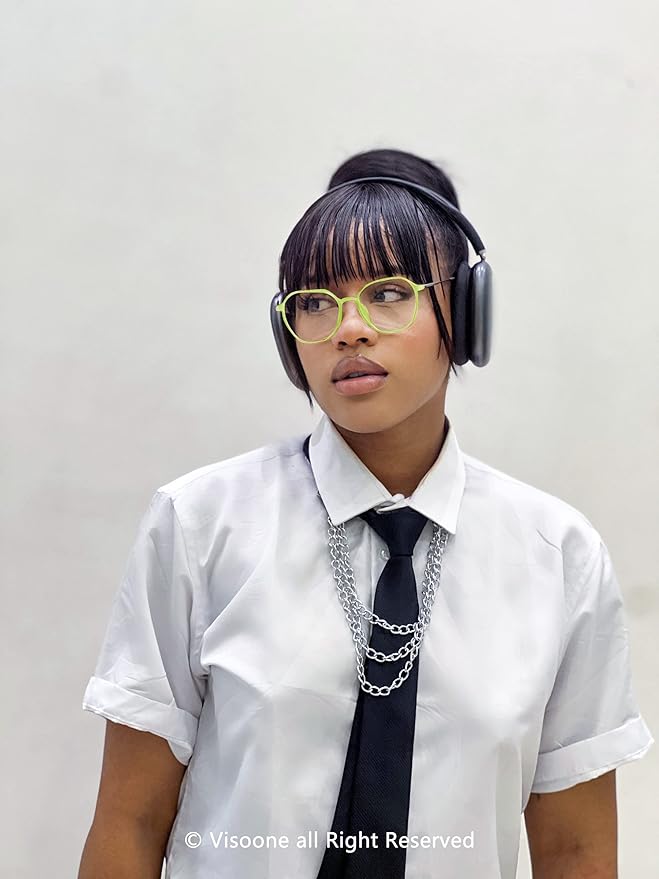 VISOONE Lightweight TR90 Blue Light Blocking Glasses Frame with Anti Glare Eye Protection for Women and Men RANE