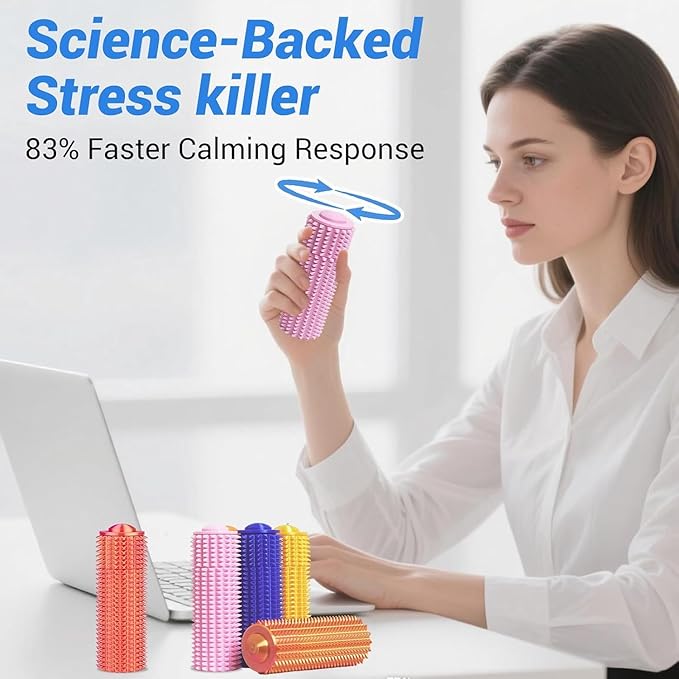 Little Ouchies Fidget Toy, Spike Roller Toy, Adults Pain stim Fidget Toy, Sensory Toy for Anxiety Relief Skin Picking, Press and Rotate Adults Spiky Sensory Toys, Portable ADHD Toys, Novelty Gifts