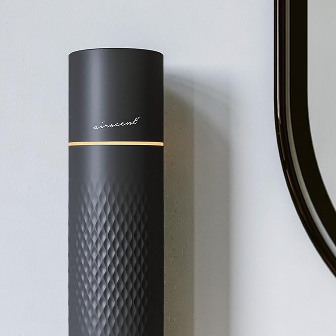 The AirScent Waterless Diffuser - Cold Air Scent Diffuser Oil Machine for Homes, Offices, Hotels and Spas - Fragrance Oil Aromatherapy Diffuser for Aesthetic Scenting - Color Black - Capacity 4.05 Oz