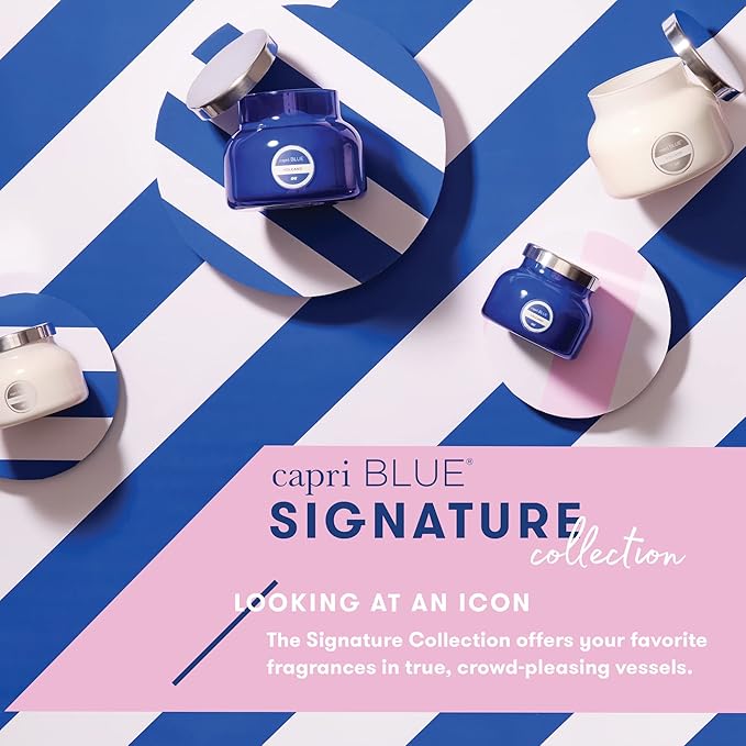 Capri Blue Volcano Reed Diffuser Set - Includes Reed Diffuser Sticks, Fragrance Oil, and Glass Bottle - Luxury Scented Room Freshener - White (8 fl oz)