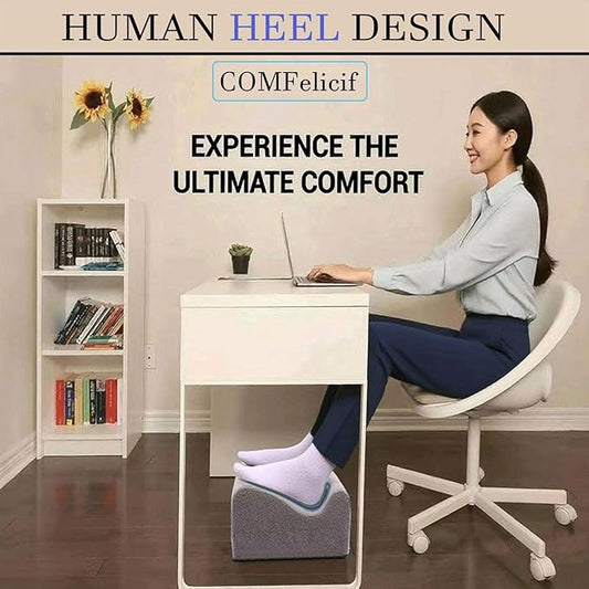 Foot Rest for Under Desk at Work,at Work Soft Ergonomic Footrest,Support Foot Pillow,Heel Chair,Leg Elevation Pillow,(Dark Gray)