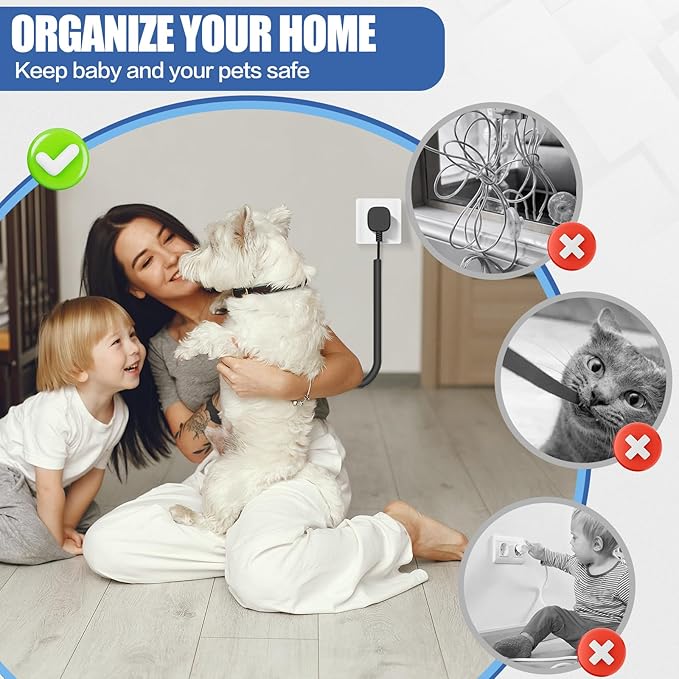 Floor Cable Cover, Low Profile Cable Hider for Wires, Self Adhesive Cord Hider for Wall, Cord Covers Wall Mounted Tv, for Offices, Gym, Exhibitions(Black, 10 Feet)