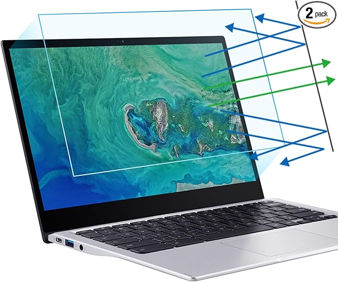 F FORITO 2-Pack 17 inch Anti Blue Light Screen Protector, Eye Protection Anti Glare & Blue Light Blocking Screen Filter Compatible with All 17" Laptops with 16:10 Aspect Ratio