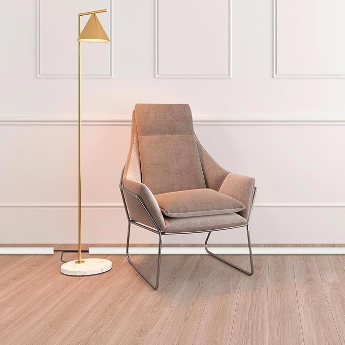 Floor Cord Cover Cable Cavity Self Adhesive Cord Hider Floor 10FT Floor Cable Management Power Cord Protector Floor Electric Cord Covers for Offices, Gym, Exhibitions (Beige, 1.57" x 10')