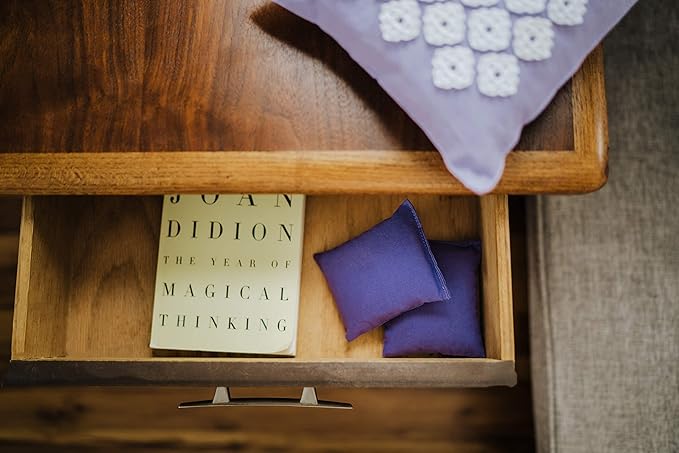 Kanjo Lavender Sachet Refills - 2 Pack - Natural Lavender Scented Sachet Bags for Pillows, Closets, Drawers & Bathrooms