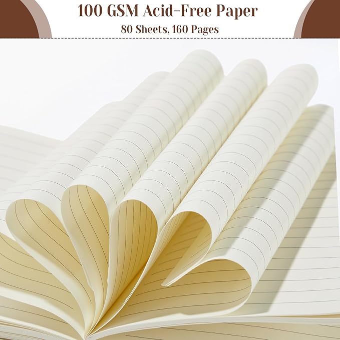 Laumoi 14 Pack Lined Journal Notebooks 5.5 x 8.2 Inch A5 Hardcover Notebook College Ruled Notepad with Pen Holder PU Leather Ruled Lined Journals for School Business Work Writing(Deep Color)