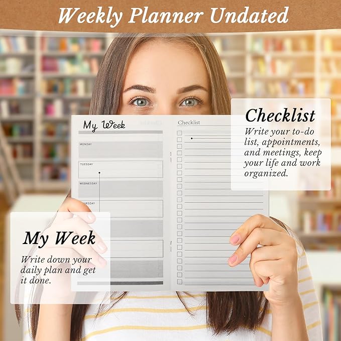 Qilery 30 Pcs Christian Gifts Bulk Pocket Planner 2025-2026 Prayer Journals for Women Men to Do List Weekly Goals for Pastors' Wives Appreciation Day Church Sunday School(Kraft Color,Leaves)