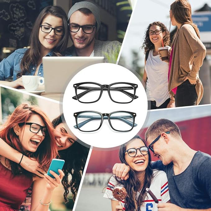 Cyxus Blue Light Glasses for Men Women Reduce Eye Strain UV Blocking for Computer Screen 8082