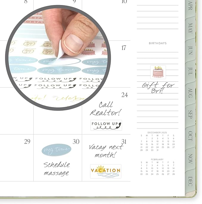 Cambridge 2026 Planner, Weekly & Monthly, 8.5" x 11", Large, Pen+Pillar, Garden Rose (PP23-905-26)