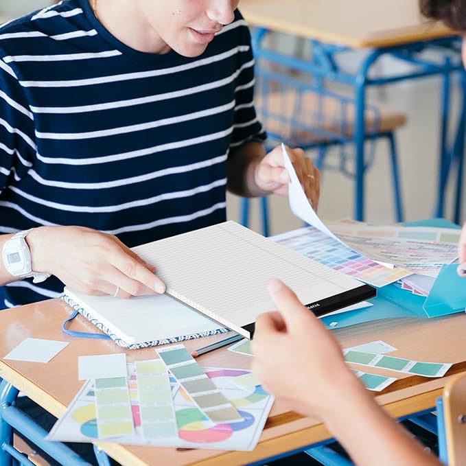 POPRUN White Legal Pads 8.5 x 11.75 Wide Ruled, 100GSM Writing Paper Pad, Bulk Lined Notepad Notebooks for Work School, Classroom Office Supplies, 3 Pack