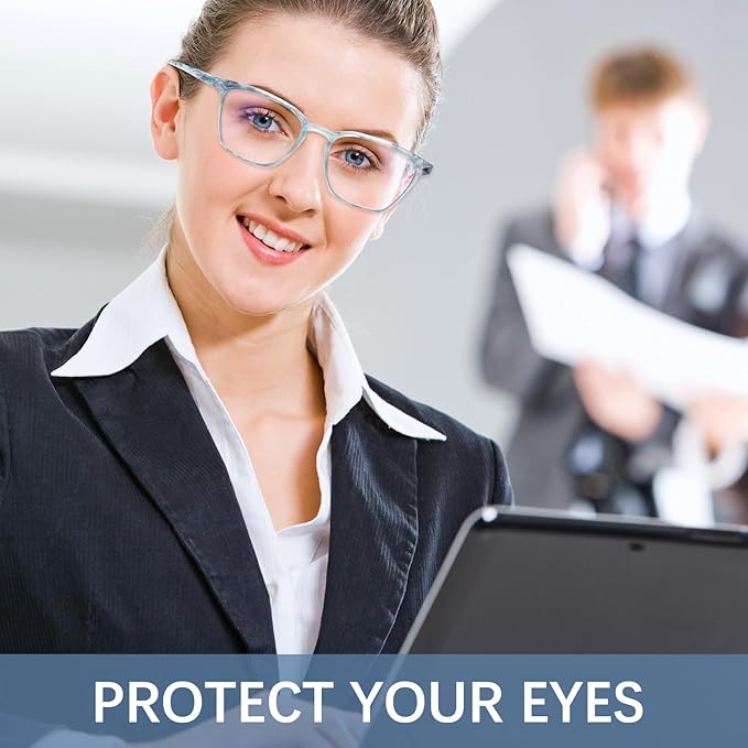 3 Pack Progressive Multifocal Reading Glasses Blue Light Blocking Spring Hinge Fashion Print Eyeglasses for women