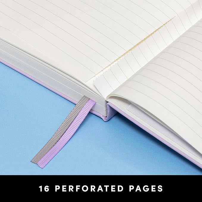 PAPERAGE Lined Journal Notebook, (Mint), 252 Pages, Medium 5.6 in x 8 in - 100 GSM Thick Paper – Hardcover Journaling Notebook for Work, School & Note Taking