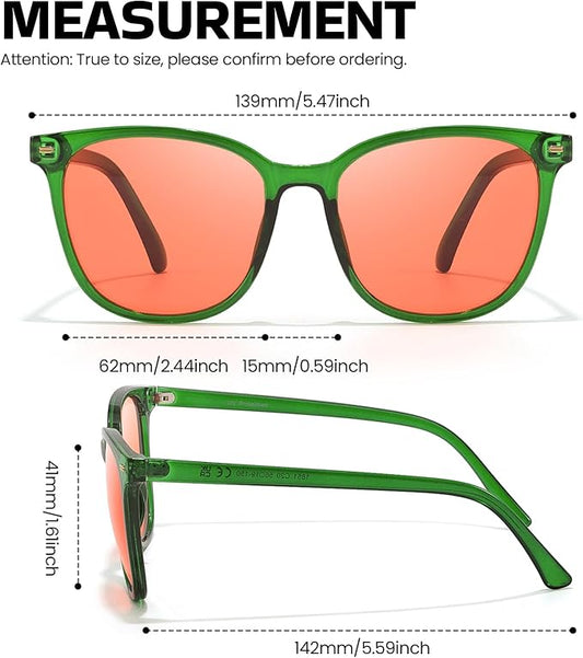 SODQW Gaming Blue Light Blocking Glasses for Men Women Reduce Eyestrain Orange Aviator Eyeglasses for Computer TV