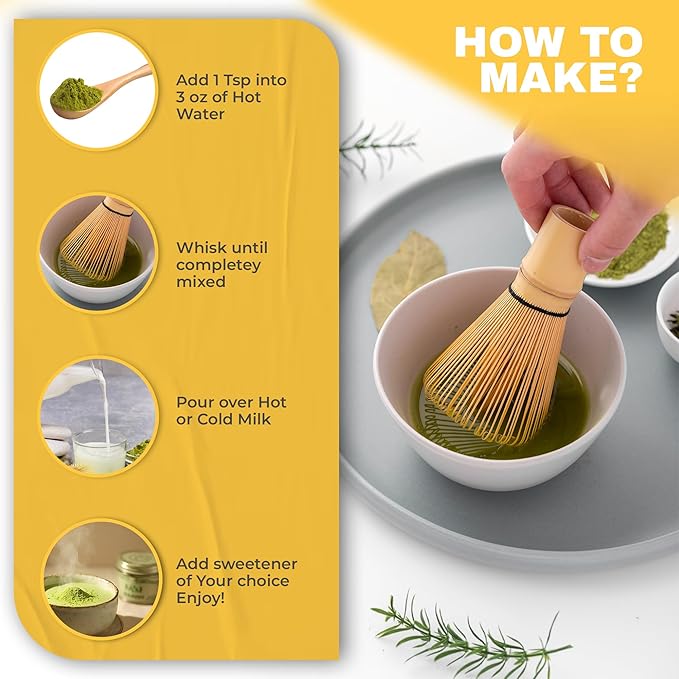 SoCal Sips Original Ceremonial Grade Matcha Powder - Premium Organic Japanese Green Tea, First Harvest Matcha for Lattes, Smoothies, & Tea Ceremonies - Authentic Japanese Origin, 1.43oz