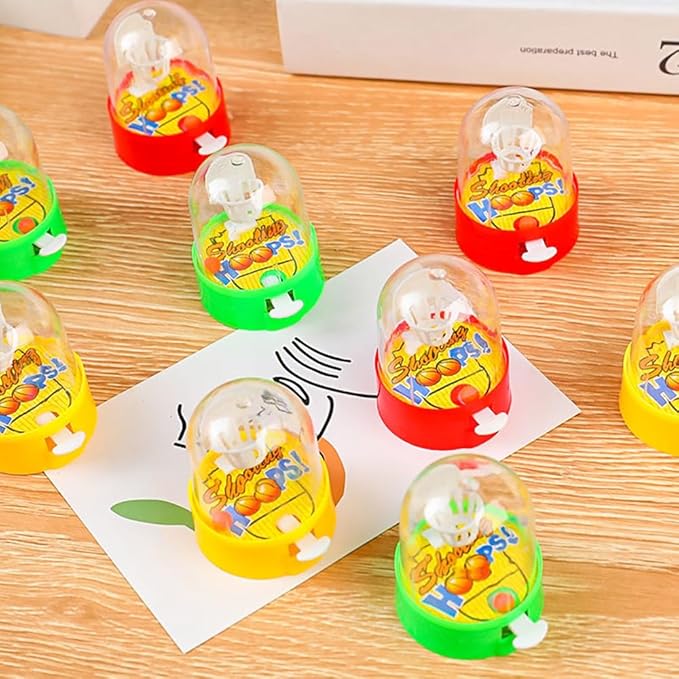 32 Pack Mini Finger Basketball Toys, Fun Handheld Basketball Shooting Games Desktop Fidget Game, Party Favors Decorations Classroom Rewards Carnival Prizes for Kids