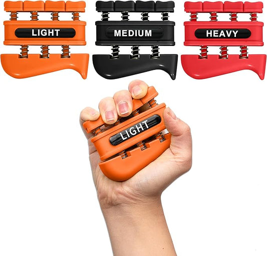 Grip Strength Trainer, Finger Strength Trainer for Grip Strength Training for Fingers, Wrists, and Hands for Home, Office, Gym, Climbing, Athletes, Musicians, and Therapy