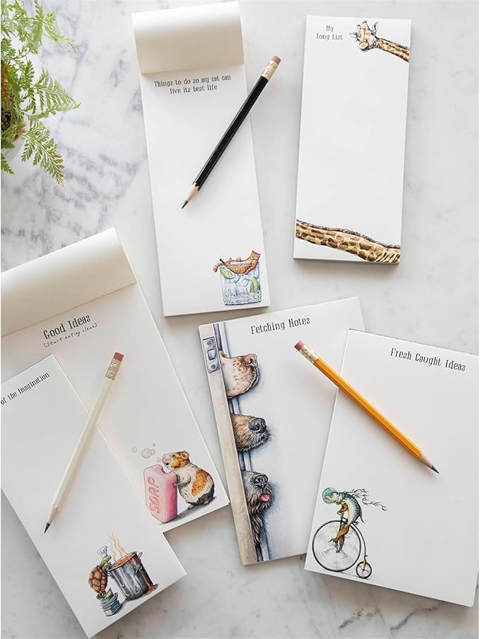 Bewilderbeest Guinea Pig Cute Notepad - Decorative Stationery Memo Pad for Shopping List, To Do List, Reminders - 30 sheets per Pad 6.5 x 9.5 inches