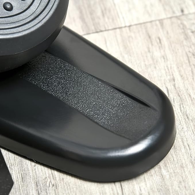 Soozier Under Desk Elliptical Exercise Machine, Powered Ellipse Leg Exerciser, Mini Rehabilitation Bike with Adjustable Speed, Remote & LCD Display for Home & Office