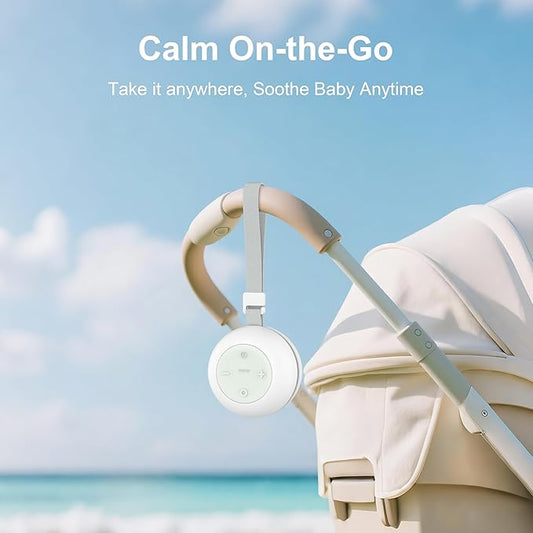 Portable Sound Machine for Baby Kids Adults, USB Rechargeable White Noise Machine with Timer Function,18 Smooth Sounds, 256-Color Changing Mood Light, Memory Function, Sound Therapy for Home, Travel